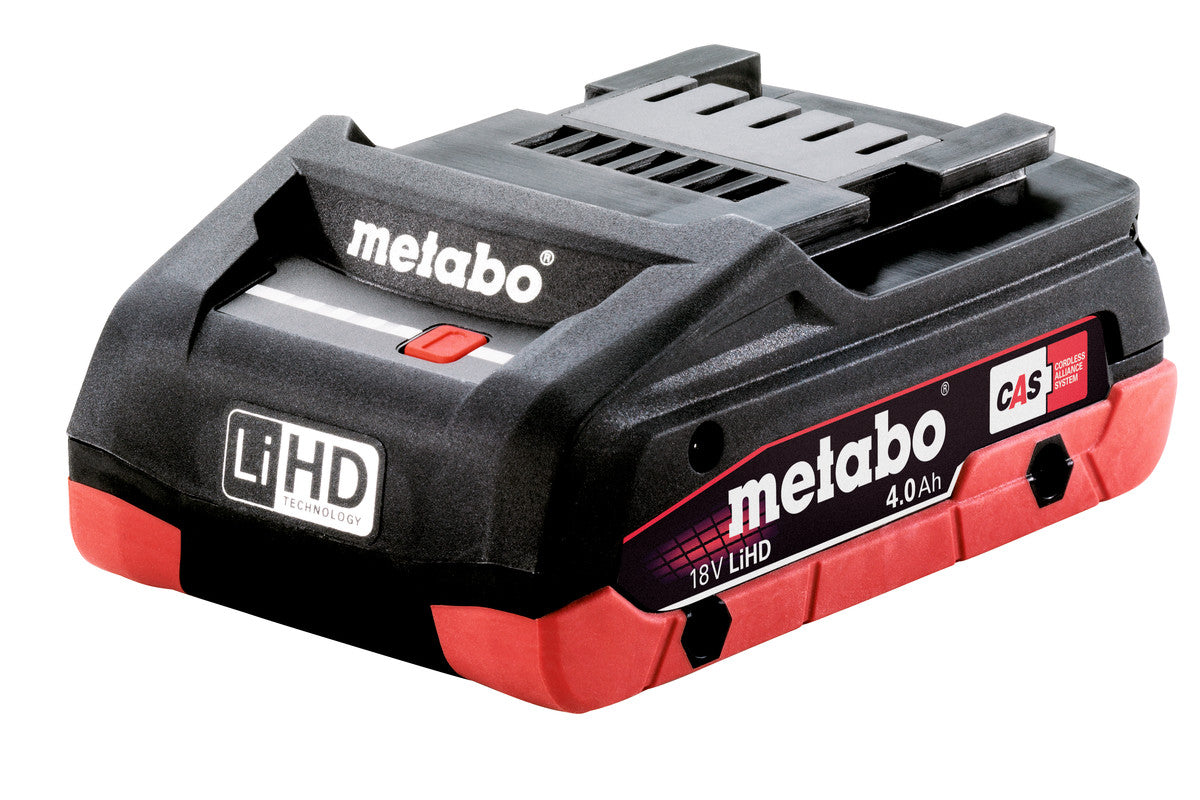 METABO W 18 L BL 9-125 SMERIGLAITRICE A BATTERIA + KIT BATTERIA 4.0 AH 18V