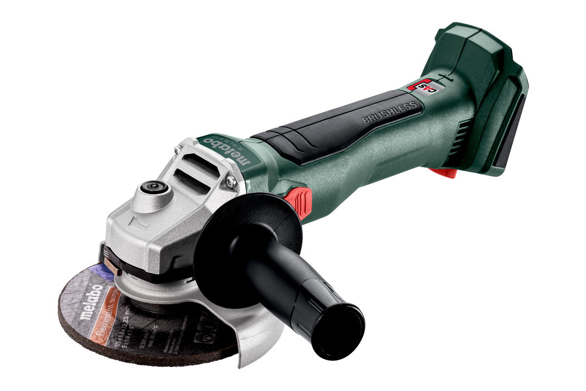 METABO W 18 L BL 9-125 SMERIGLAITRICE A BATTERIA + KIT BATTERIA 4.0 AH 18V