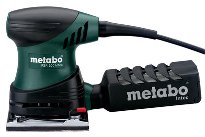 METABO FSR 200 INTEkit LEVIGATRICE ORBITALE + PIASTRA IN ALLUMINIO PER PERSIANE + VALIGETTA IN PLASTICA