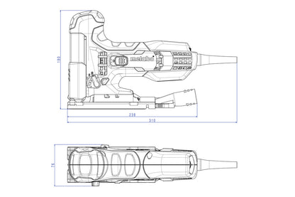 METABO STE 100 QUICK SEGHETTO ALTERNATIVO + VALIGETTA IN PLASTICA