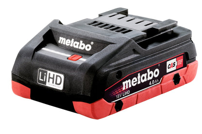 METABO W 18 L BL 9-125 SMERIGLAITRICE A BATTERIA + KIT BATTERIA 4.0 AH 18V