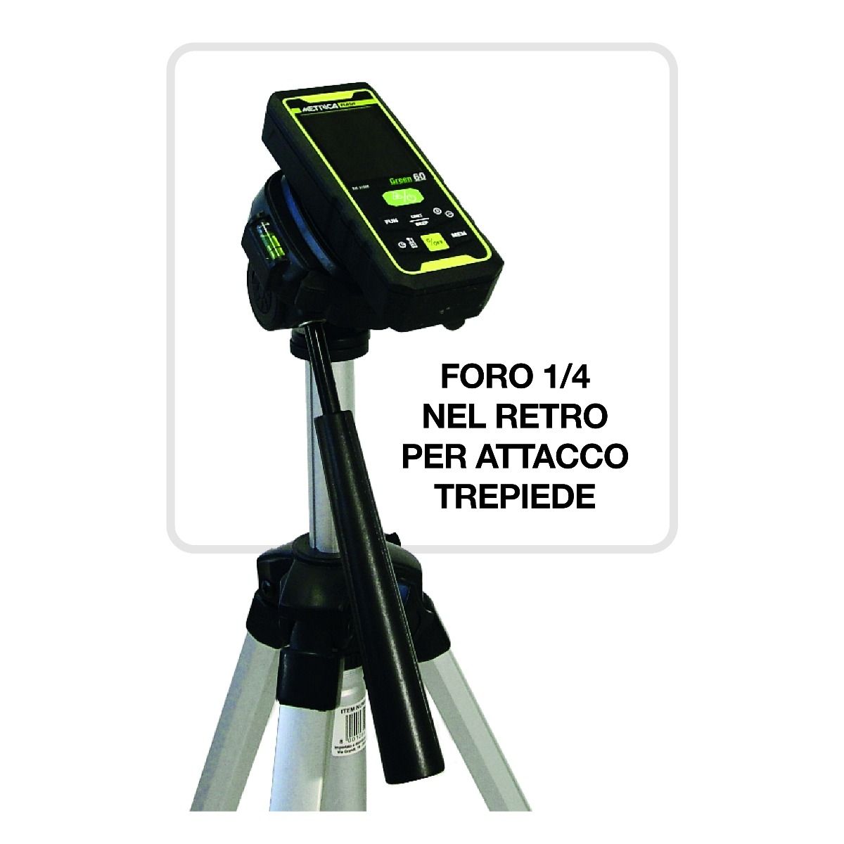 METRICA DISTANZIOMETRO LASER FLASH GREEN 60 MT