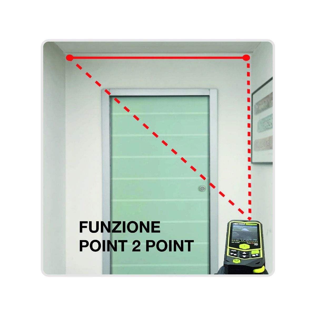 METRICA DISTANZIOMETRO POINT 2 POINT 60