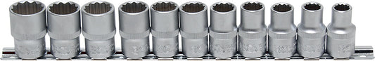 FERMEC SET 11 BUSSOLE POLIGONALI ATTACCO DA 1/2" (10 - 21 MM) 9107