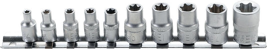 FERMEC SET 10 BUSSOLE TORX FEM. ATTACCO DA 1/4" - 3/8" (E4 - E16) 9548