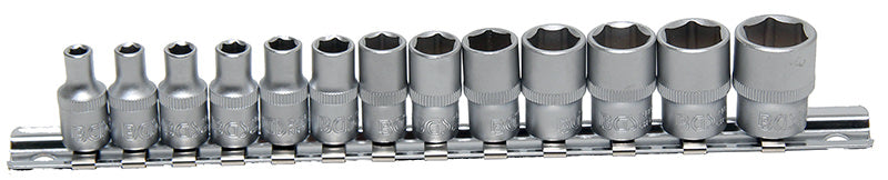 FERMEC SET 13 BUSSOLE ESAGONALI FEM. EXTRA CORTE ATTACCO DA 1/4" (4 - 14 MM) 9102