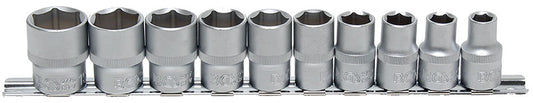 FERMEC SET 10 BUSSOLE ESAGONALI FEM. IN POLLICI ATTACCO DA 1/2" (3/8" - 15/16") 9113