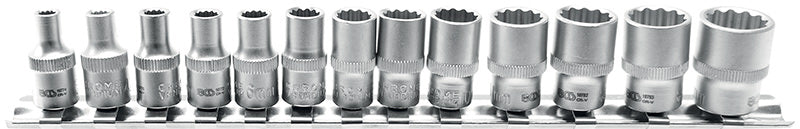 FERMEC SET 13 BUSSOLE POLIGONALI EXTRA CORTE ATTACCO DA 1/4" (4 - 14 MM) 2269