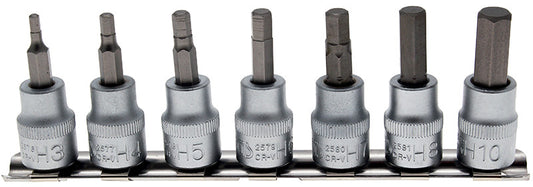 FERMEC SET 7 BUSSOLE ESAGONALI MAS. ATTACCO DA 3/8" (H3 - H10) 5107