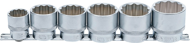 FERMEC SET 6 BUSSOLE POLIGONALI ATTACCO DA 1/2" (24 - 38 MM) 70102