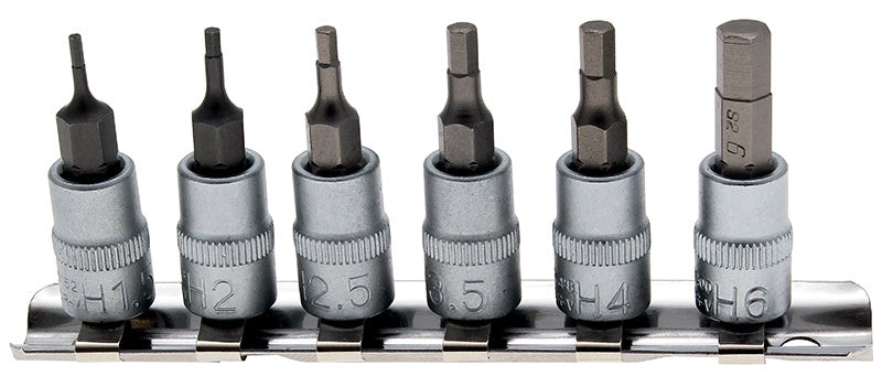 FERMEC SET 6 BUSSOLE ESAGONALI MASCHIO ATTACCO DA 1/4" (H1,5 - H6) 5151