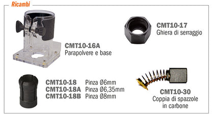 CMT FRESATRICE VERTICALE PROFESSIONALE 550W CMT10